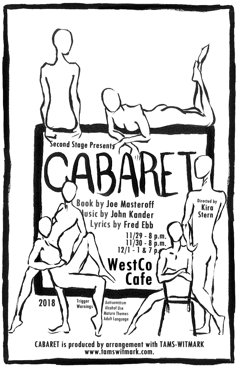 Cabaret Production Poster, 2018